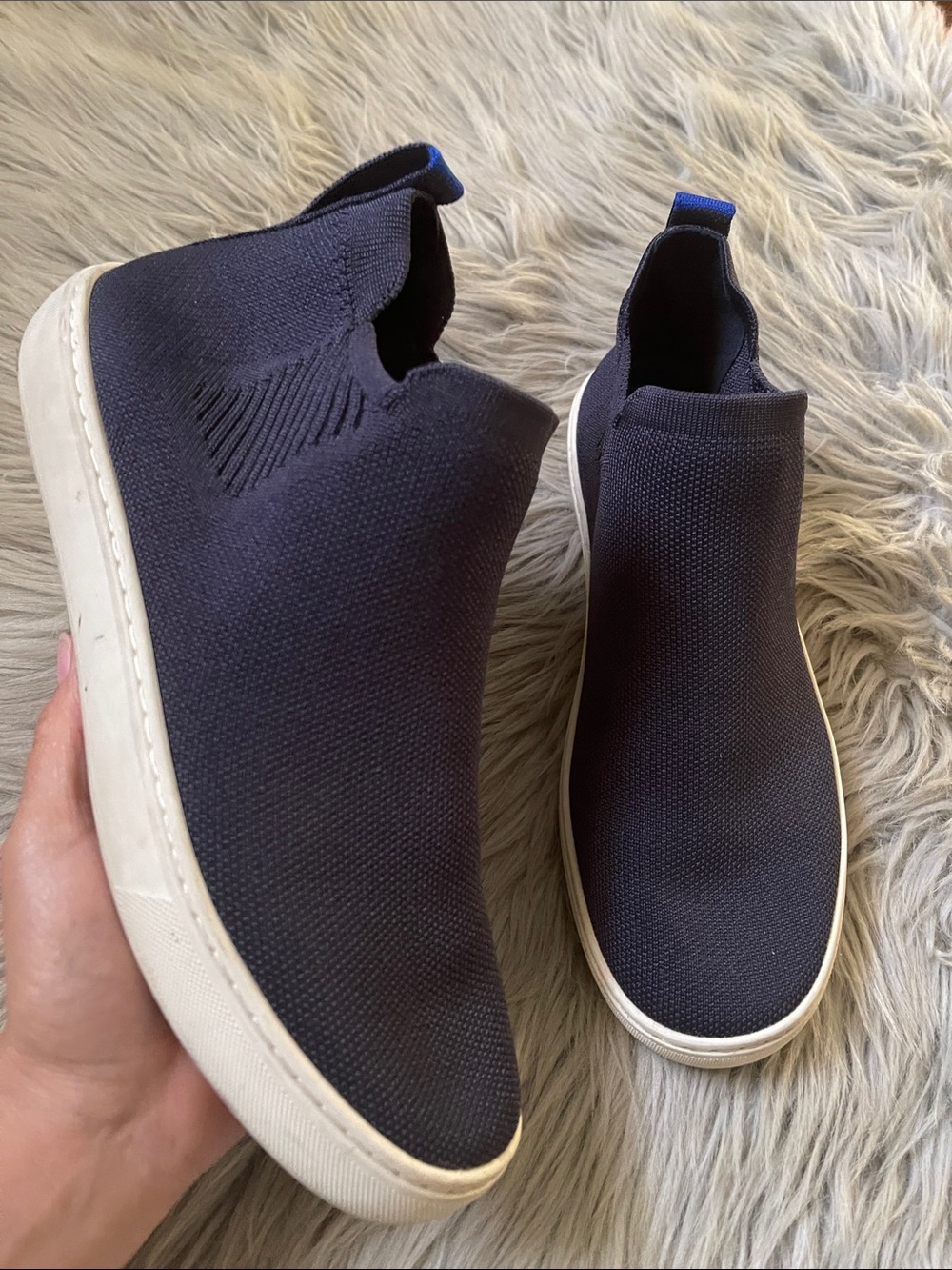 Rothy's Navy Slip-On boots
